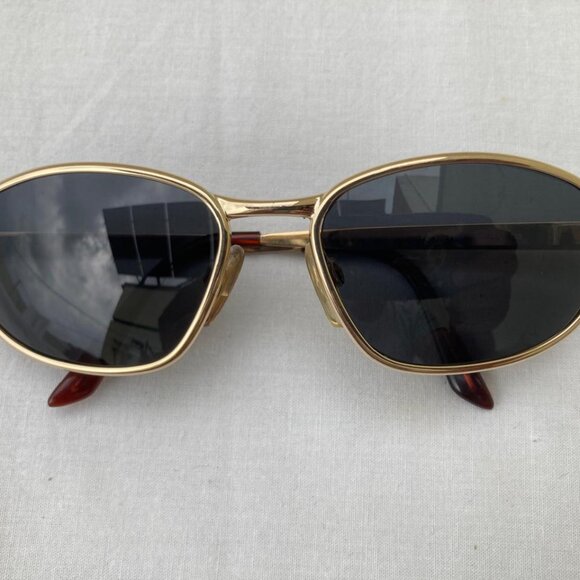 Yves Saint Laurent Women Sunglasses  y101 130 Vintage Gold Oval Frame - Picture 4 of 17